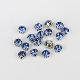 Light Blue Sewing 3D Claw Rhinestones Silver Base WholesaleRhinestone